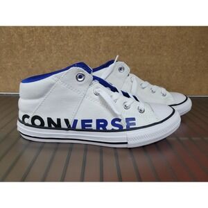 Converse Kids Chuck Taylor All Star Axel‎ Mid Top Shoes 665819F White/Blue Sz 3